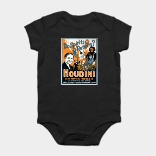 Vintage Magic Houdini Poster Stage Magician Baby Bodysuit